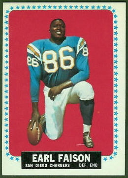 Earl Faison 1964 Topps football card