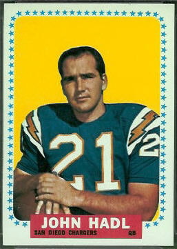 John Hadl 1964 Topps football card