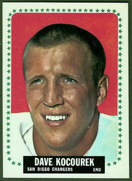 Dave Kocourek 1964 Topps football card