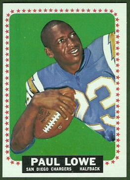 Paul Lowe 1964 Topps football card