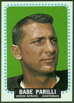 Babe Parilli 1964 Topps football card