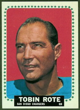 Tobin Rote 1964 Topps football card