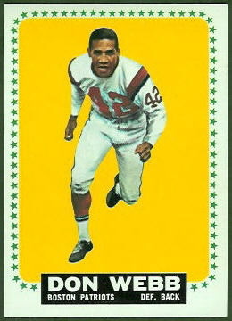 Don Webb 1964 Topps football card