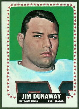 Jim Dunaway 1964 Topps football card