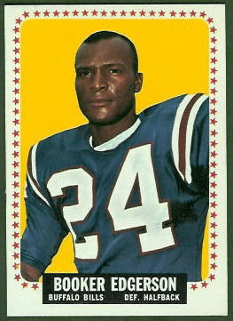 Booker Edgerson 1964 Topps football card Booker Edgerson 1964 Topps football card