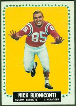 Nick Buoniconti 1964 Topps football card