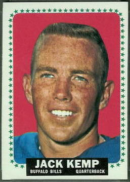 Jack Kemp 1964 Topps football card