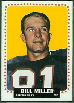 Bill Miller 1964 Topps football card