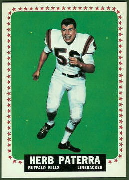 Herb Paterra 1964 Topps football card