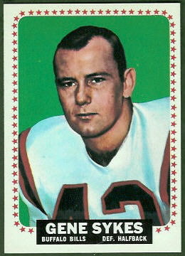 Gene Sykes 1964 Topps football card