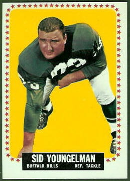 Sid Youngelman 1964 Topps football card