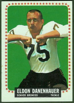 Eldon Danenhauer 1964 Topps football card