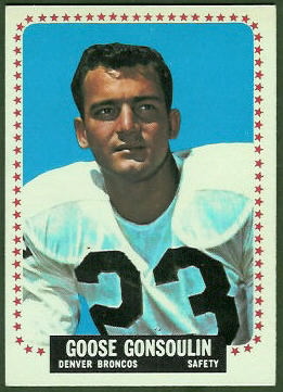 Goose Gonsoulin 1964 Topps football card Goose Gonsoulin 1964 Topps football card