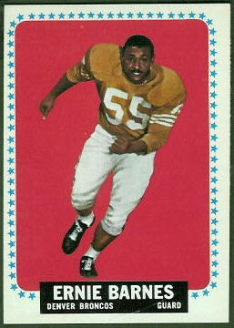 Ernie Barnes 1964 Topps football card