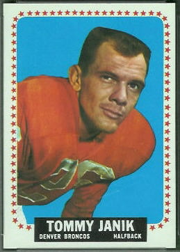 Tom Janik 1964 Topps football card