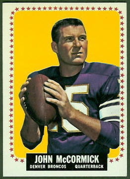 John McCormick 1964 Topps football card