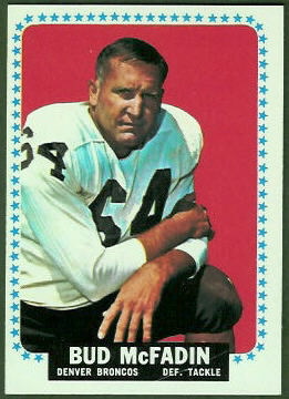 Bud McFadin 1964 Topps football card Bud McFadin 1964 Topps football card