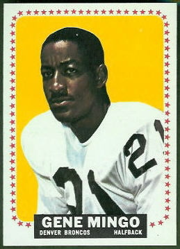 Gene Mingo 1964 Topps football card