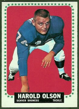 Harold Olson 1964 Topps football card