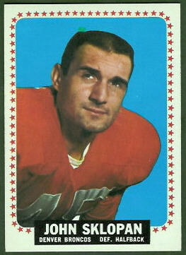 John Sklopan 1964 Topps football card John Sklopan 1964 Topps football card