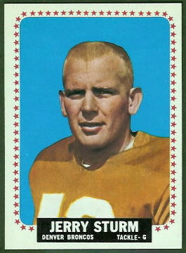 Jerry Sturm 1964 Topps football card