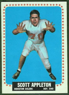 Scott Appleton 1964 Topps football card Scott Appleton 1964 Topps football card