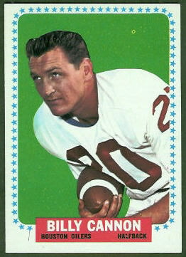 Billy Cannon 1964 Topps football card