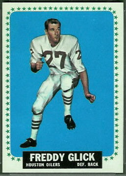 Freddy Glick 1964 Topps football card Freddy Glick 1964 Topps football card