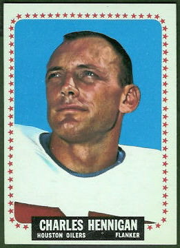 Charlie Hennigan 1964 Topps football card