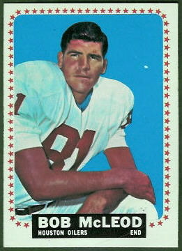 Bob McLeod 1964 Topps football card