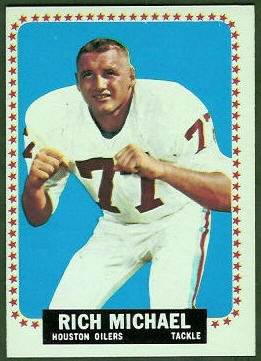 Rich Michael 1964 Topps football card