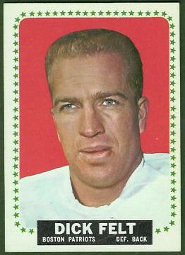 Dick Felt 1964 Topps football card