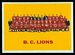 1964 Topps CFL B.C. Lions Team