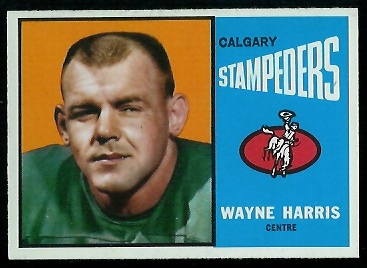 Wayne Harris 1964 Topps CFL football card