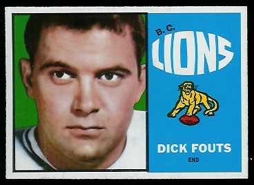 Dick Fouts 1964 Topps CFL football card