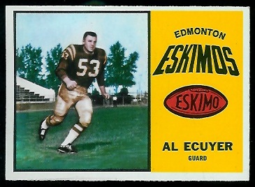 Al Ecuyer 1964 Topps CFL football card