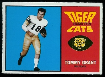 Tommy Grant 1964 Topps CFL football card Tommy Grant 1964 Topps CFL football card