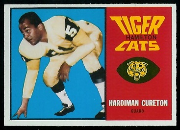 Hardiman Cureton 1964 Topps CFL football card