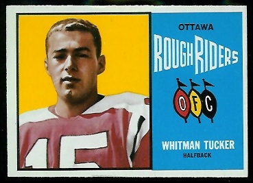 Whit Tucker 1964 Topps CFL football card