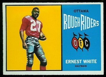 Ernie White 1964 Topps CFL football card