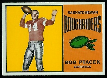 Bob Ptacek 1964 Topps CFL football card