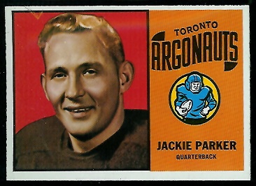 Jackie Parker 1964 Topps CFL football card