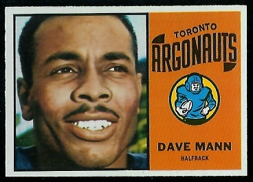 Dave Mann 1964 Topps CFL football card