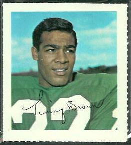 Timmy Brown 1964 Wheaties Stamps football card