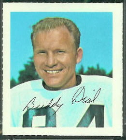 Buddy Dial 1964 Wheaties Stamps football card