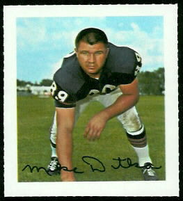 Mike Ditka 1964 Wheaties Stamps football card