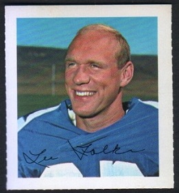 Lee Folkins 1964 Wheaties Stamps football card