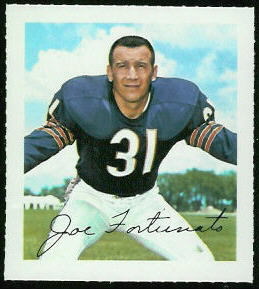 Joe Fortunato 1964 Wheaties Stamps football card