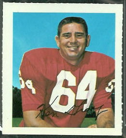 Ken Gray 1964 Wheaties Stamps football card