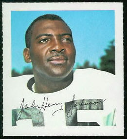 John Henry Johnson 1964 Wheaties Stamps football card